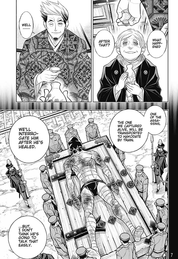 Rurouni Kenshin: Hokkaido Arc Chapter 46 page 7 - Chapter 46: Sapporo Shinsengumi Elegy Part 11: The Northern District and Old Friends