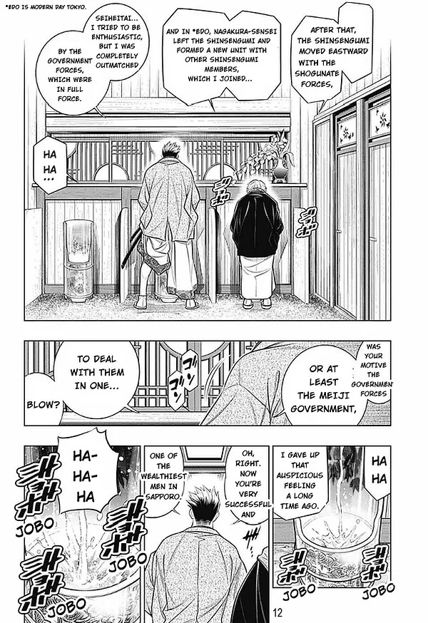 Rurouni Kenshin: Hokkaido Arc Chapter 47 page 11 - Chapter 47: Sapporo Shinsengumi Elegy Part. 12: The City of Love and Hate and the Shinsengumi