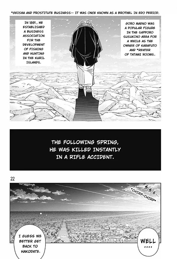 Rurouni Kenshin: Hokkaido Arc Chapter 47 page 21 - Chapter 47: Sapporo Shinsengumi Elegy Part. 12: The City of Love and Hate and the Shinsengumi