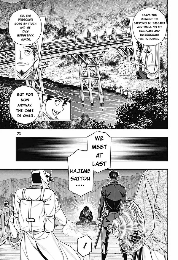 Rurouni Kenshin: Hokkaido Arc Chapter 47 page 22 - Chapter 47: Sapporo Shinsengumi Elegy Part. 12: The City of Love and Hate and the Shinsengumi