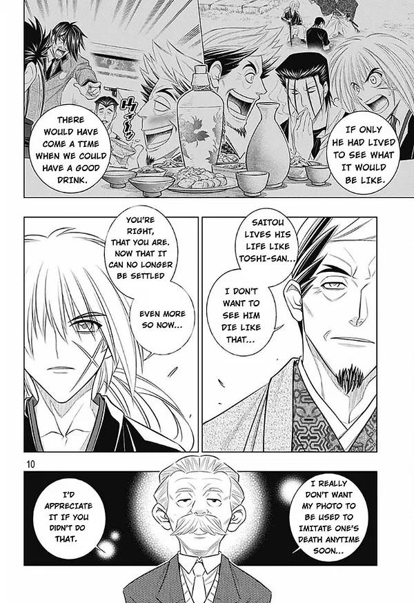 Rurouni Kenshin: Hokkaido Arc Chapter 49 page 10 - Chapter 49: A Busy Visitor