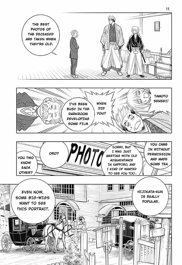 Rurouni Kenshin: Hokkaido Arc Chapter 49 page 11 - Chapter 49: A Busy Visitor