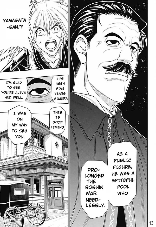 Rurouni Kenshin: Hokkaido Arc Chapter 49 page 13 - Chapter 49: A Busy Visitor