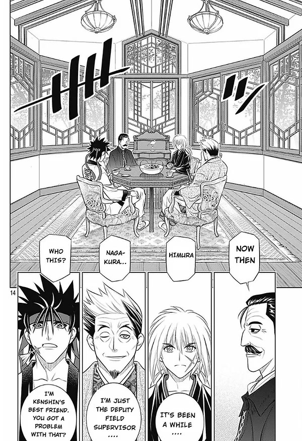 Rurouni Kenshin: Hokkaido Arc Chapter 49 page 14 - Chapter 49: A Busy Visitor