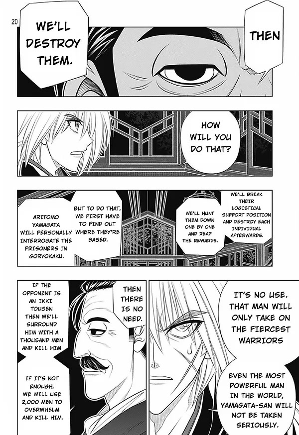 Rurouni Kenshin: Hokkaido Arc Chapter 49 page 20 - Chapter 49: A Busy Visitor