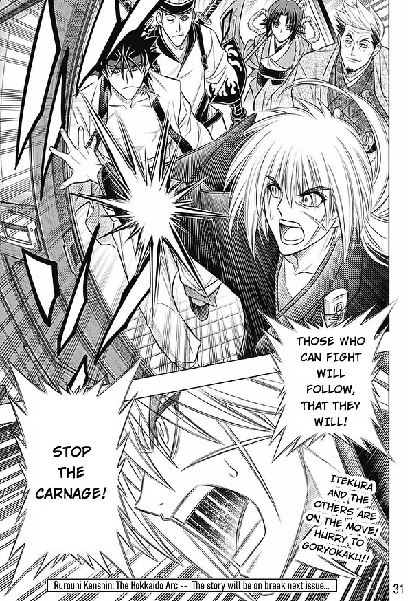 Rurouni Kenshin: Hokkaido Arc Chapter 49 page 29 - Chapter 49: A Busy Visitor