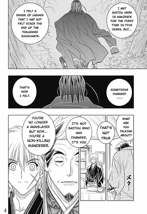 Rurouni Kenshin: Hokkaido Arc Chapter 49 page 4 - Chapter 49: A Busy Visitor