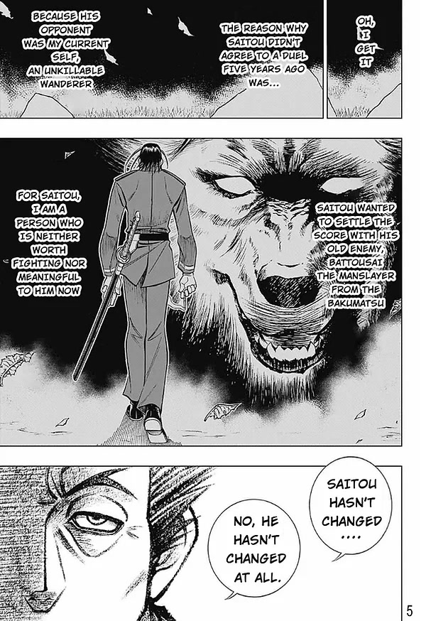 Rurouni Kenshin: Hokkaido Arc Chapter 49 page 5 - Chapter 49: A Busy Visitor