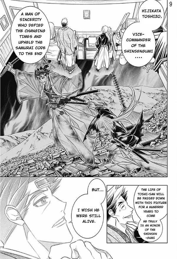 Rurouni Kenshin: Hokkaido Arc Chapter 49 page 9 - Chapter 49: A Busy Visitor
