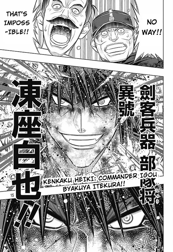 Rurouni Kenshin: Hokkaido Arc Chapter 50 page 14 - Chapter 50: Onslaught