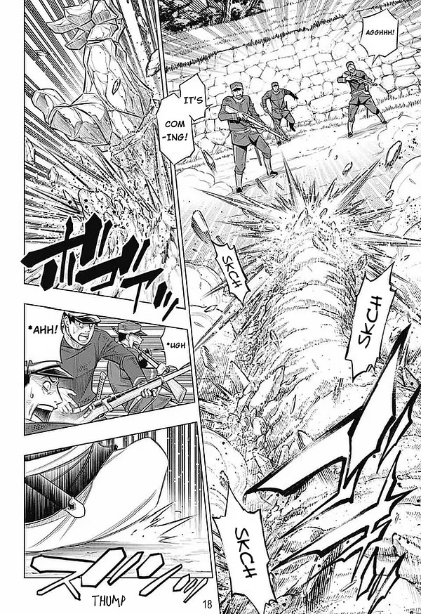 Rurouni Kenshin: Hokkaido Arc Chapter 50 page 16 - Chapter 50: Onslaught