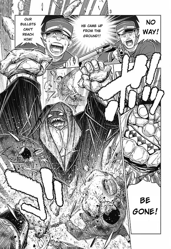 Rurouni Kenshin: Hokkaido Arc Chapter 50 page 3 - Chapter 50: Onslaught