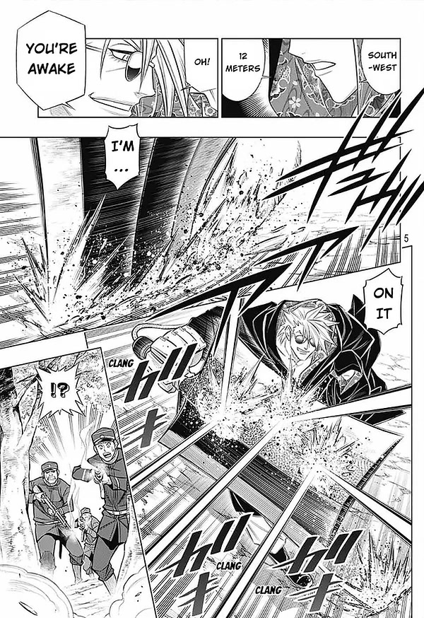 Rurouni Kenshin: Hokkaido Arc Chapter 50 page 5 - Chapter 50: Onslaught