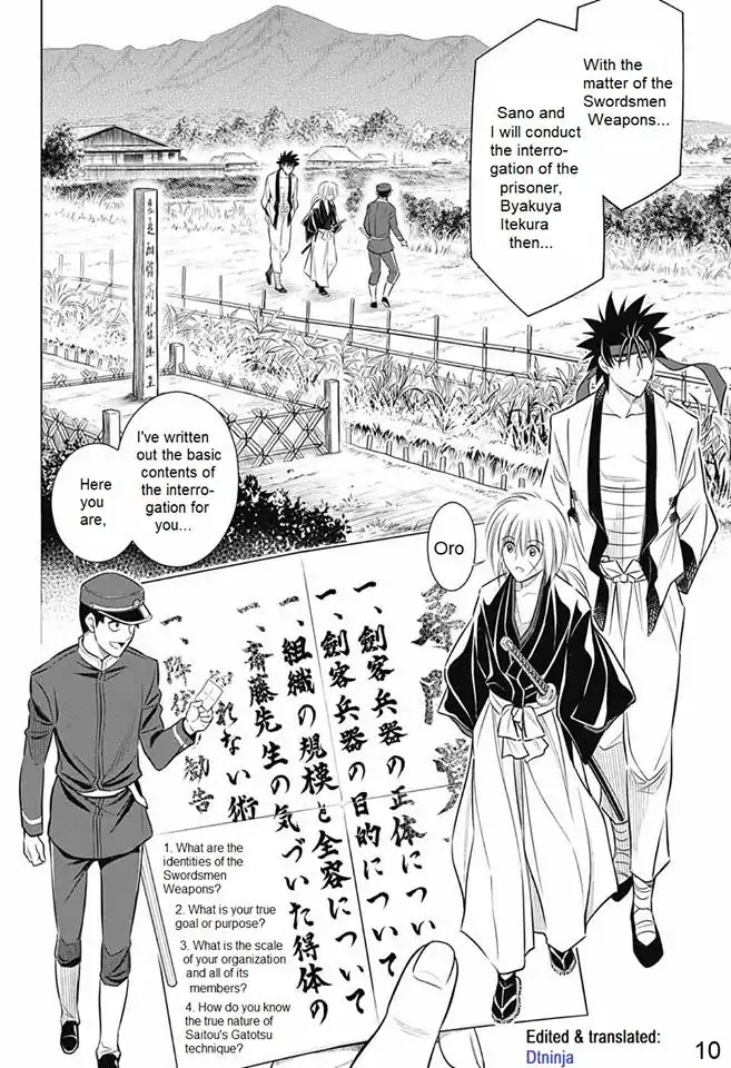 Rurouni Kenshin: Hokkaido Arc Chapter 7 page 10 - Chapter 7: Itekuara's Interrogation Pt 1