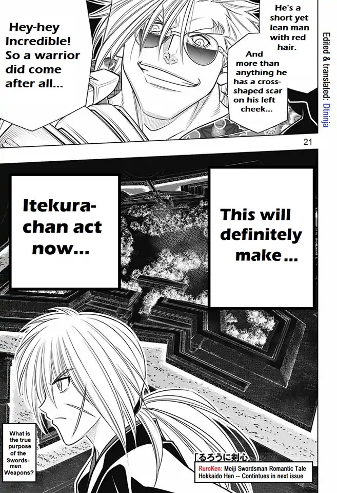 Rurouni Kenshin: Hokkaido Arc Chapter 7 page 20 - Chapter 7: Itekuara's Interrogation Pt 1