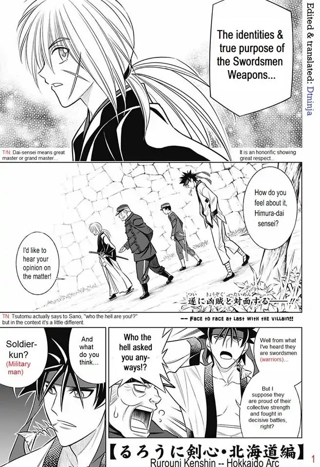Rurouni Kenshin: Hokkaido Arc Chapter 8 page 1 - Chapter 8: Itekuara's Interrogation Pt 2