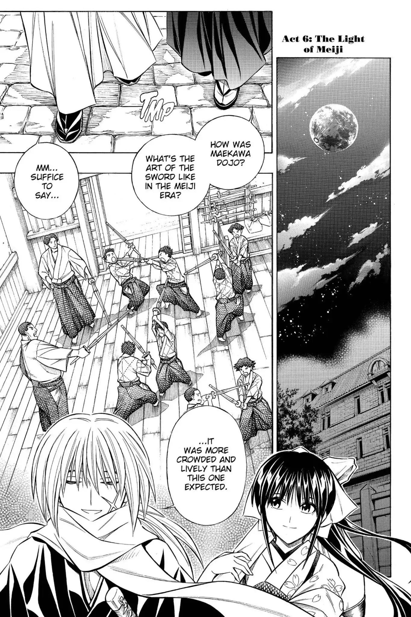 Rurouni Kenshin - Tokuhitsuban Chapter 6 page 1 - Chapter 6: Vol.2 Act 6: The Light of Meiji
