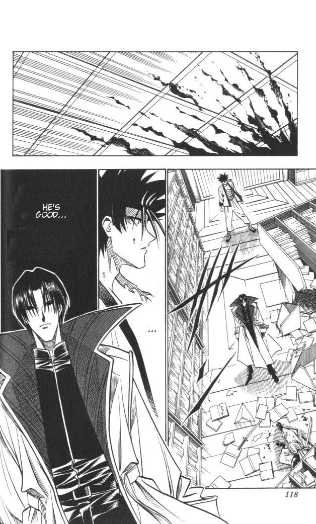 Rurouni Kenshin Chapter 117 page 12 - Chapter 117: Aoshi's Fierce Attack