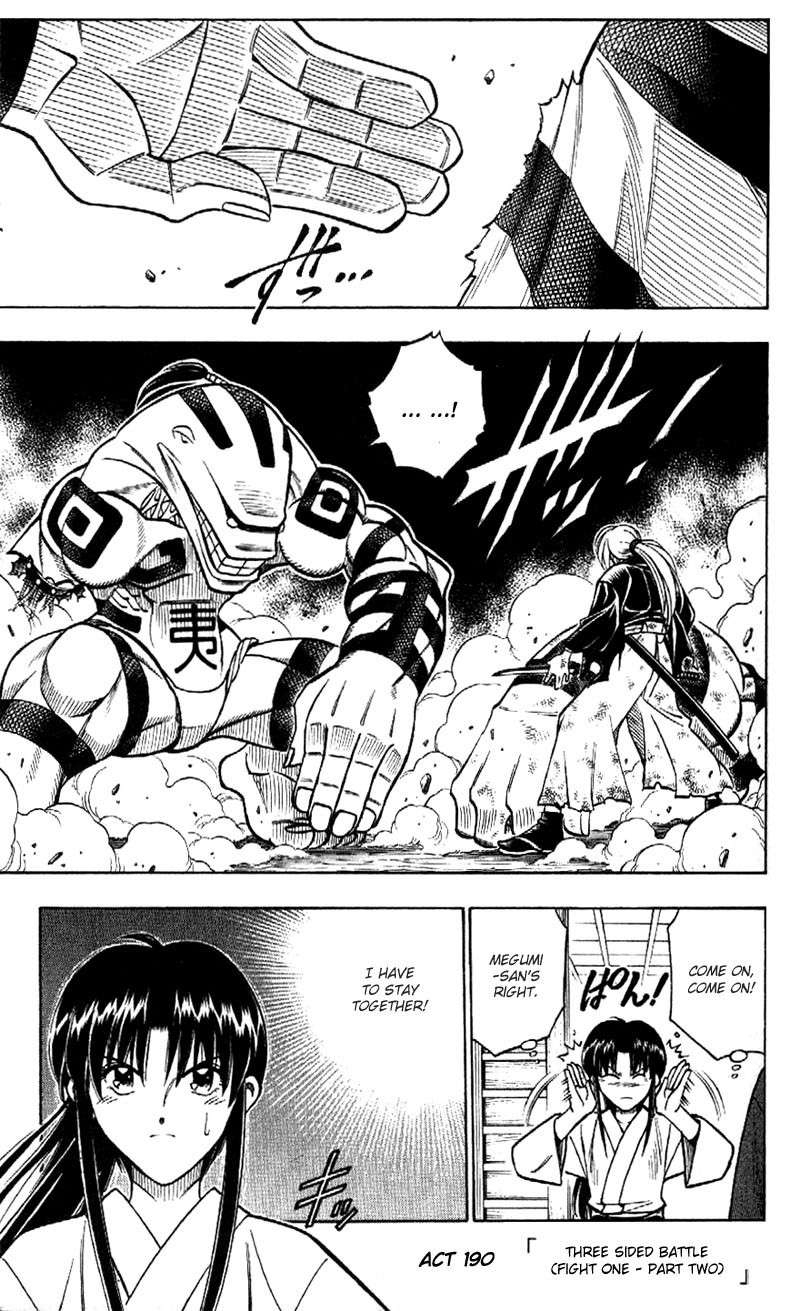 Rurouni Kenshin Chapter 190 page 3 - Chapter 190: Battle on Three Fronts: Round 1, Part 2