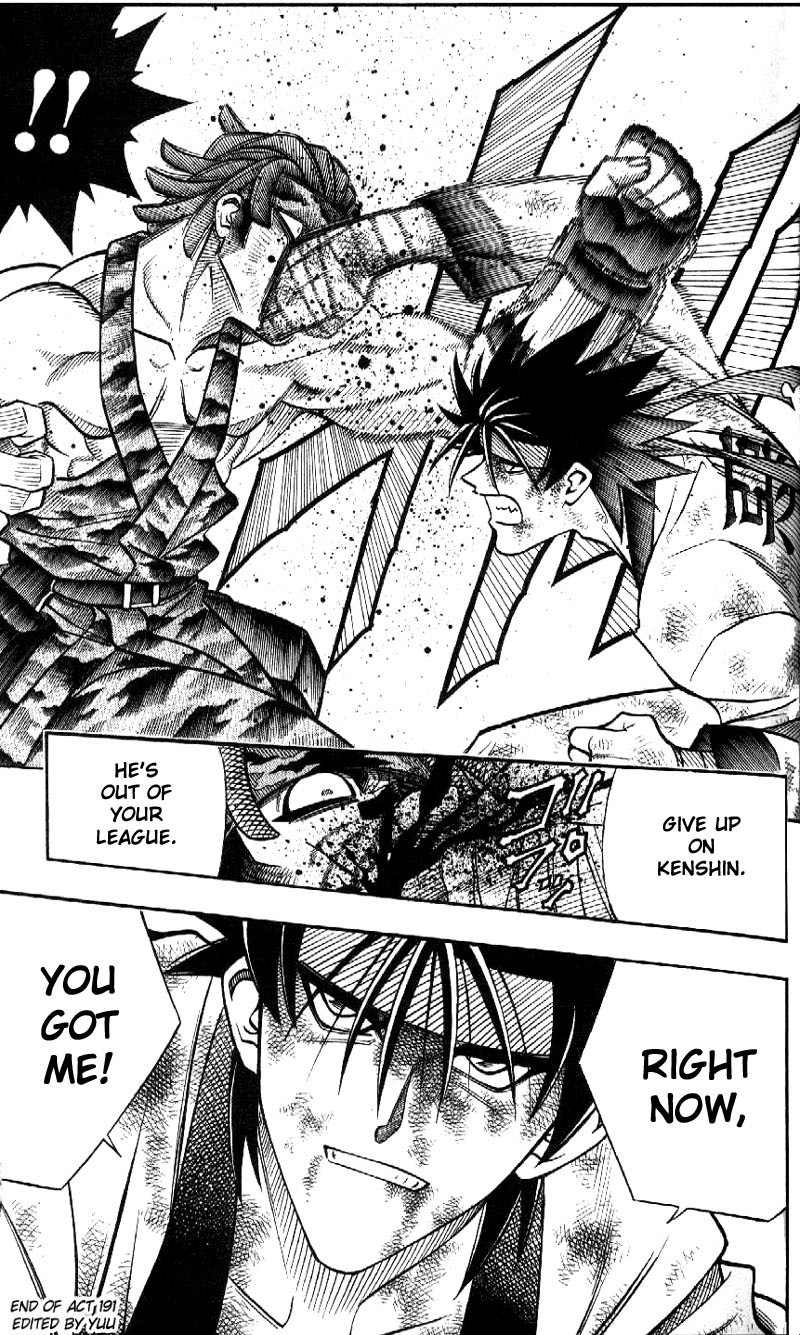 Rurouni Kenshin Chapter 191 page 20 - Chapter 191: Battle on Three Fronts: Round 2, Part 1