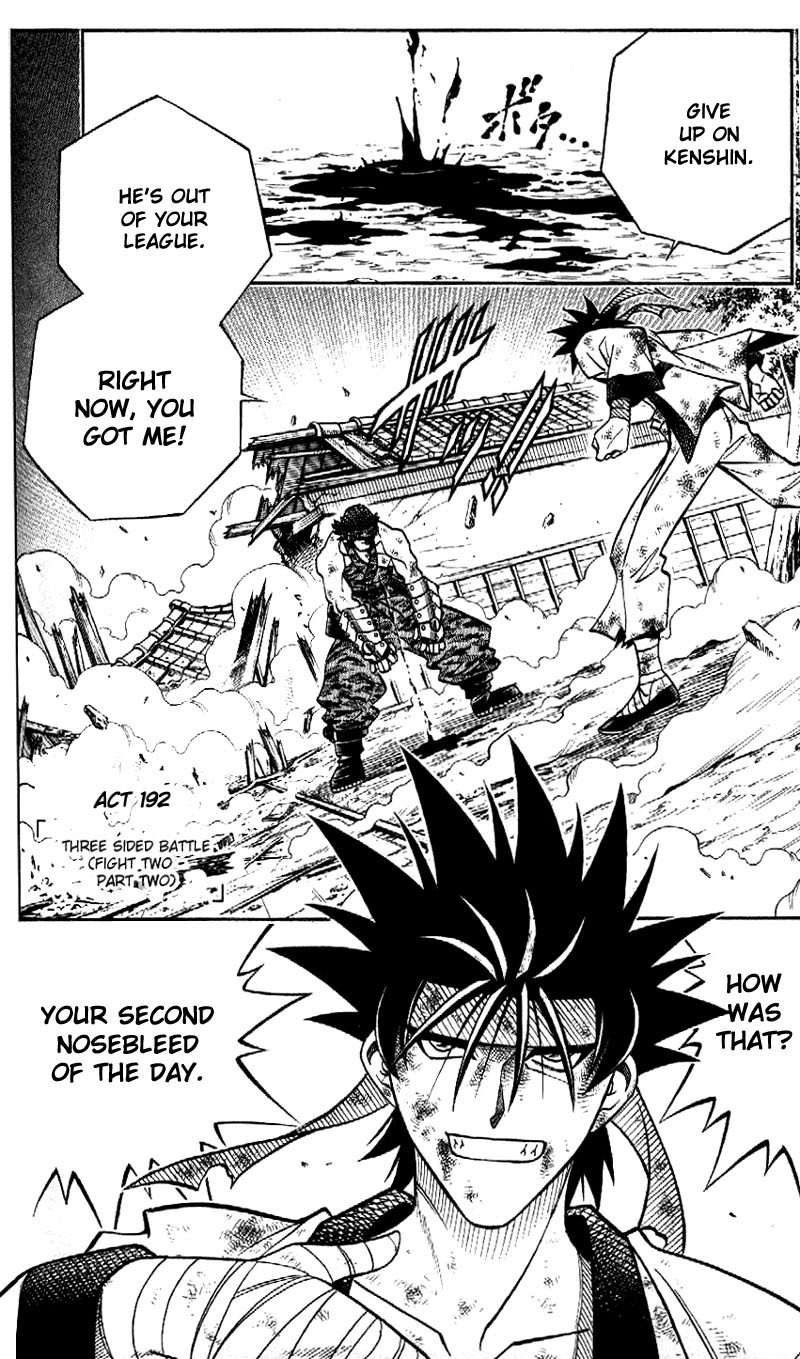 Rurouni Kenshin Chapter 192 page 2 - Chapter 192: Battle on Three Fronts: Round 2, Part 2