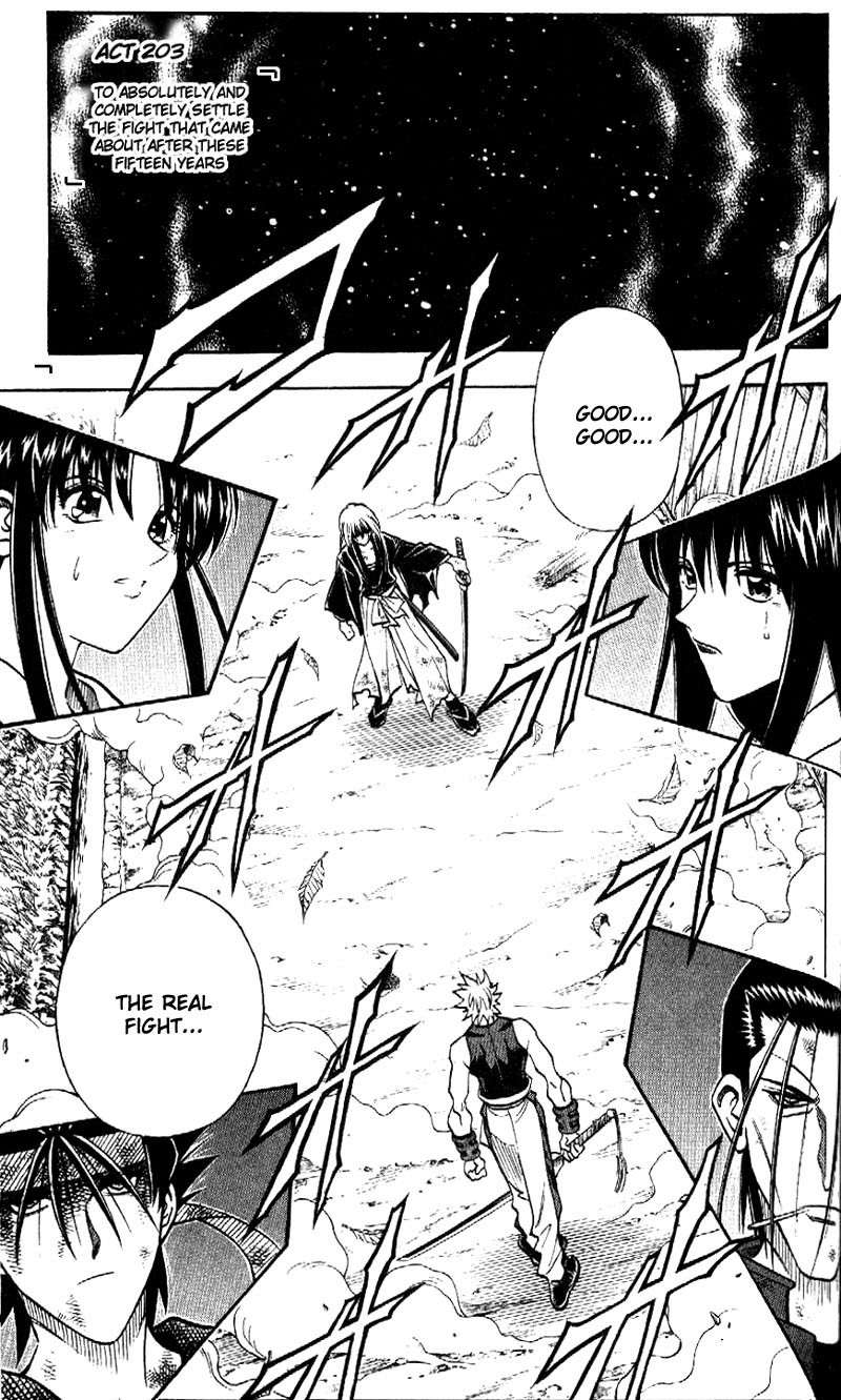 Rurouni Kenshin Chapter 203 page 3 - Chapter 203: A Pure and Simple End to a 15-Year Duel