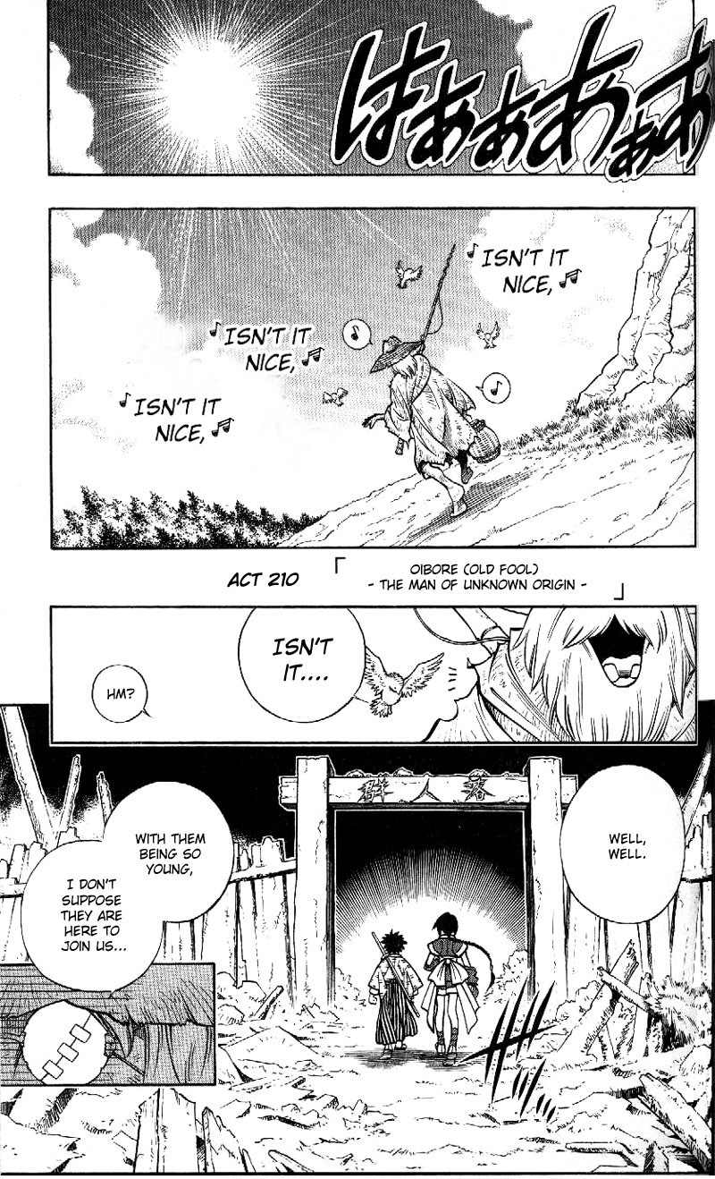 Rurouni Kenshin Chapter 210 page 2 - Chapter 210: Geezer — Identity Unknown