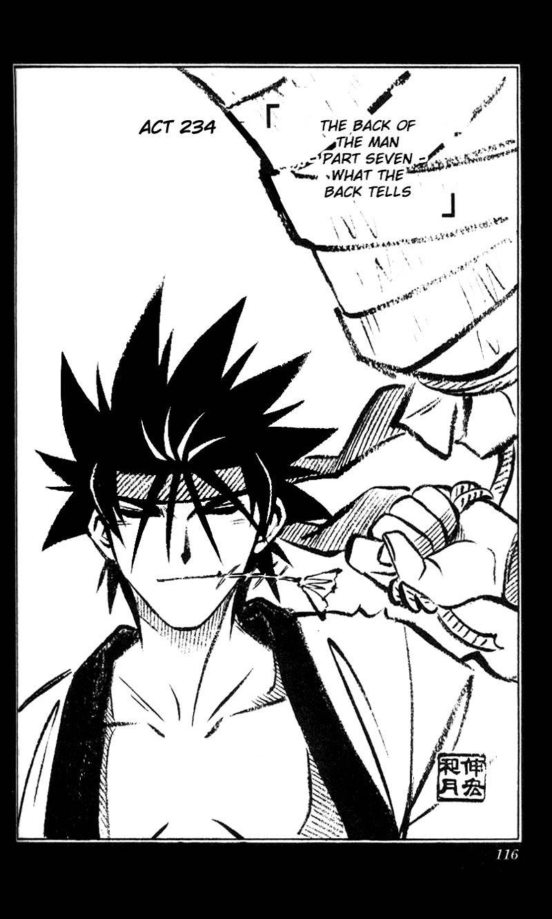 Rurouni Kenshin Chapter 234 page 3 - Chapter 234: A Man's Back 7: The Back Tells Tales