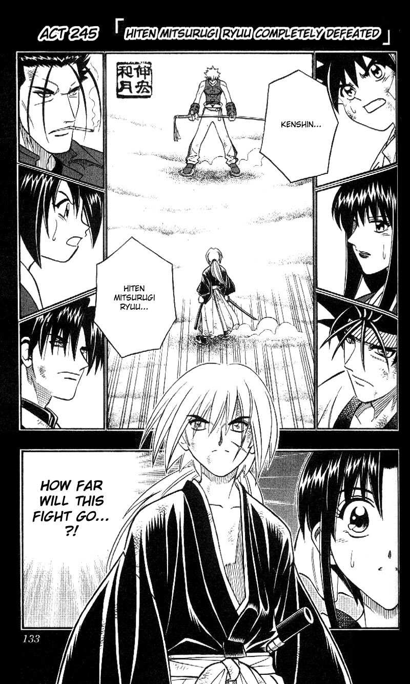 Rurouni Kenshin Chapter 245 page 2 - Chapter 245: Hiten Mitsurugi-ryū Defeated