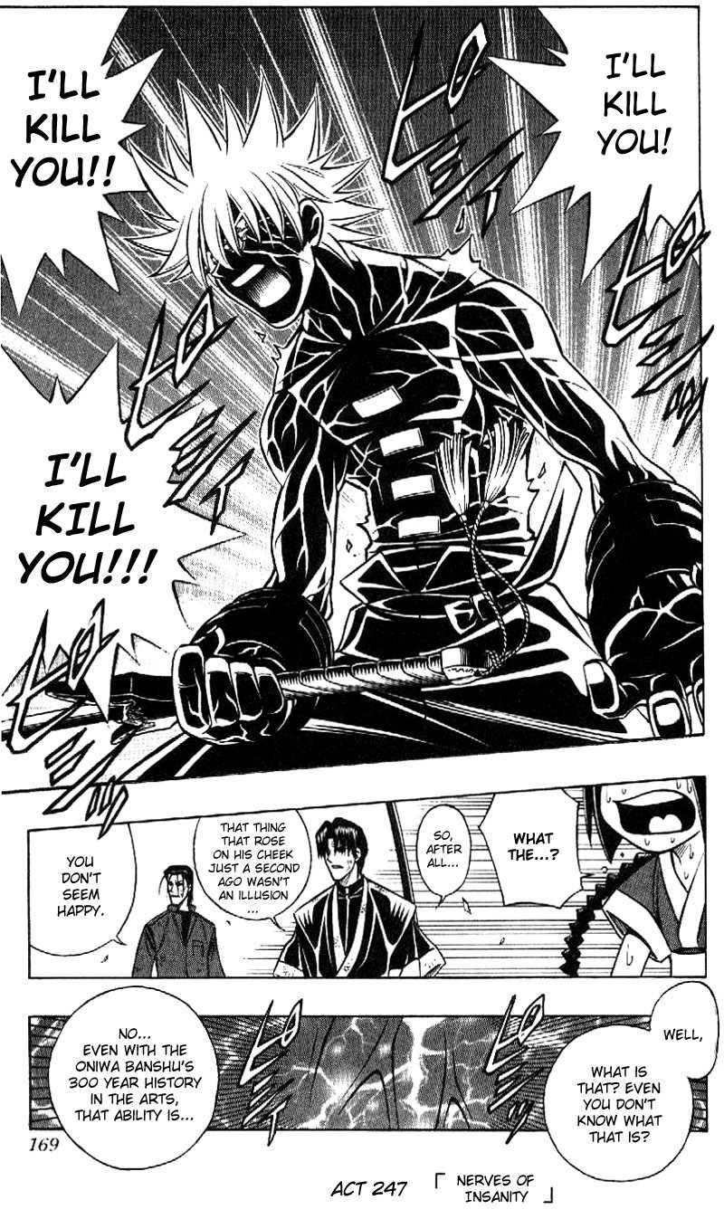 Rurouni Kenshin Chapter 247 page 1 - Chapter 247: Kyōkeimyaku (Frenzied Nerves)