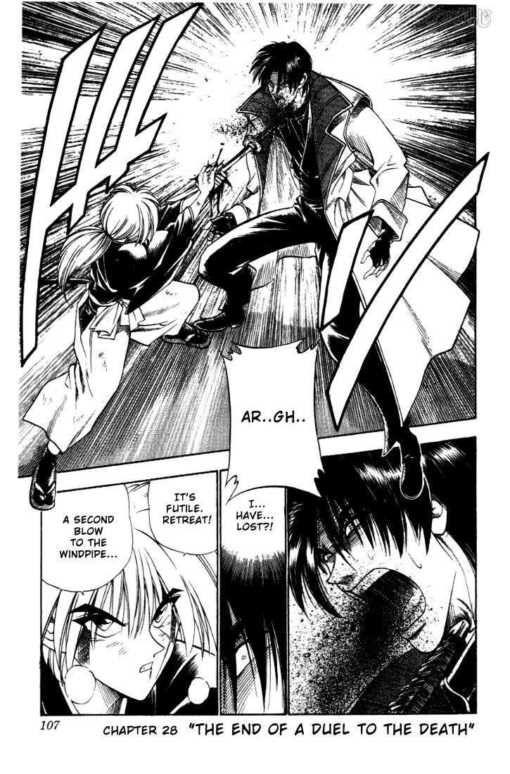 Rurouni Kenshin Chapter 28 page 2 - Chapter 28: The End of a Duel to the Death