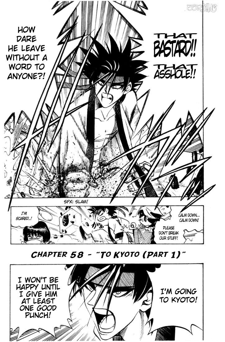 Rurouni Kenshin Chapter 58 page 1 - Chapter 58: To Kyoto (Part 001)