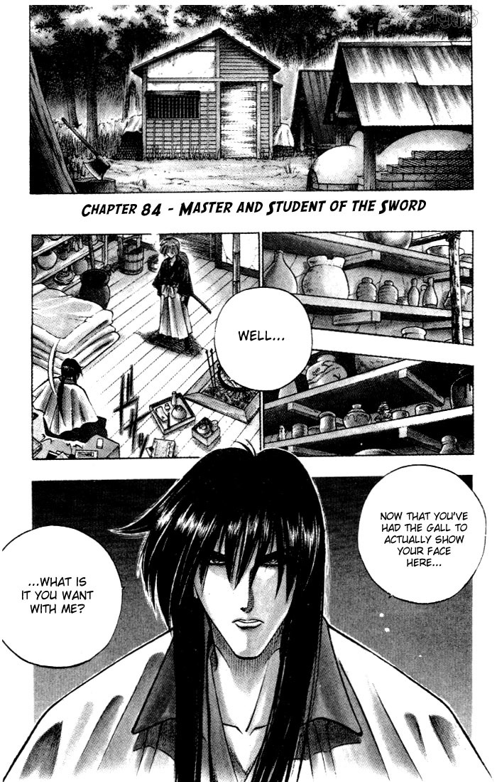 Rurouni Kenshin Chapter 84 page 1 - Chapter 84: Master and Student of the Sword