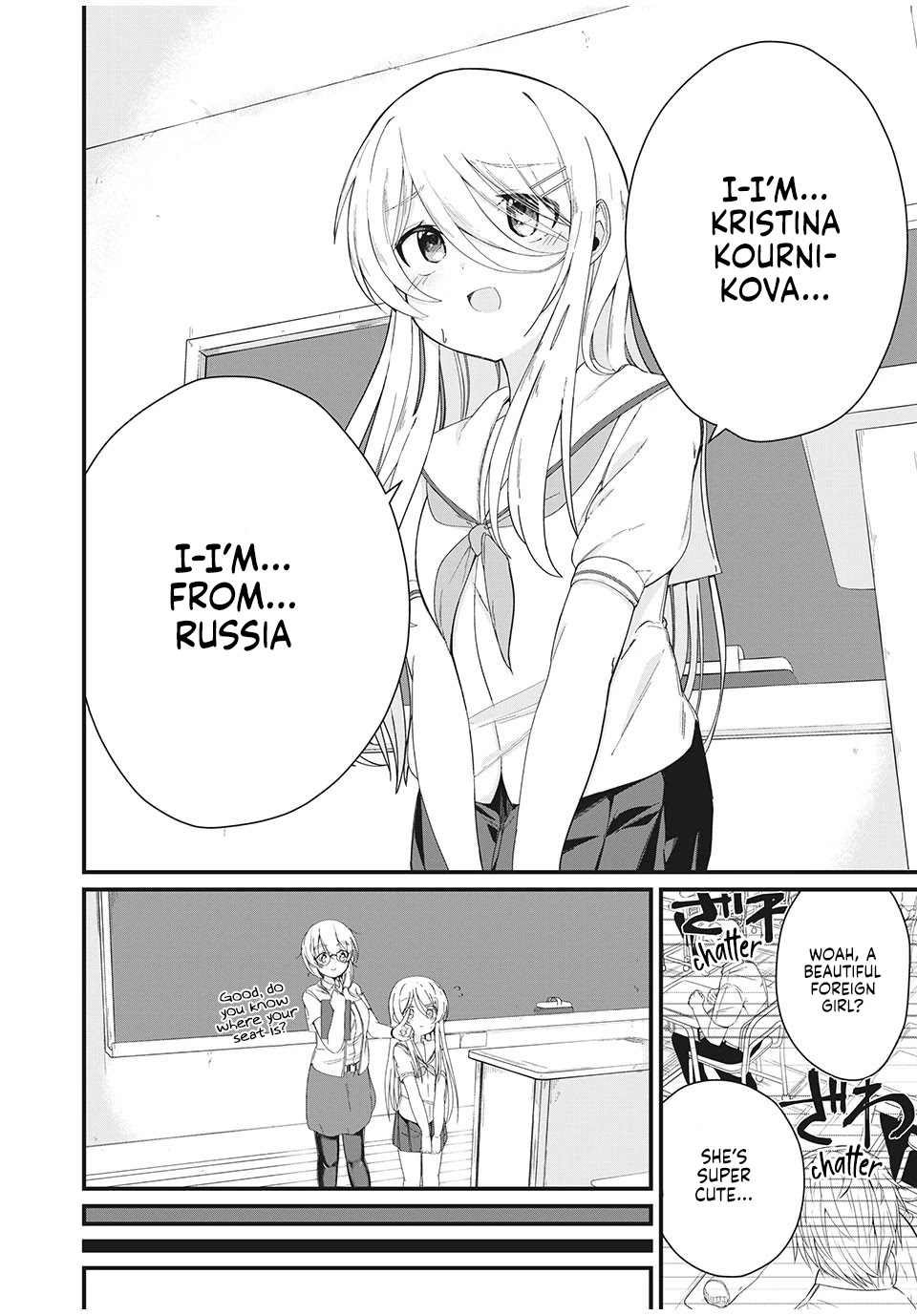 Russian Transfer Student Who Can't Speak Japanese Chapter 1 page 3 - Chapter 1