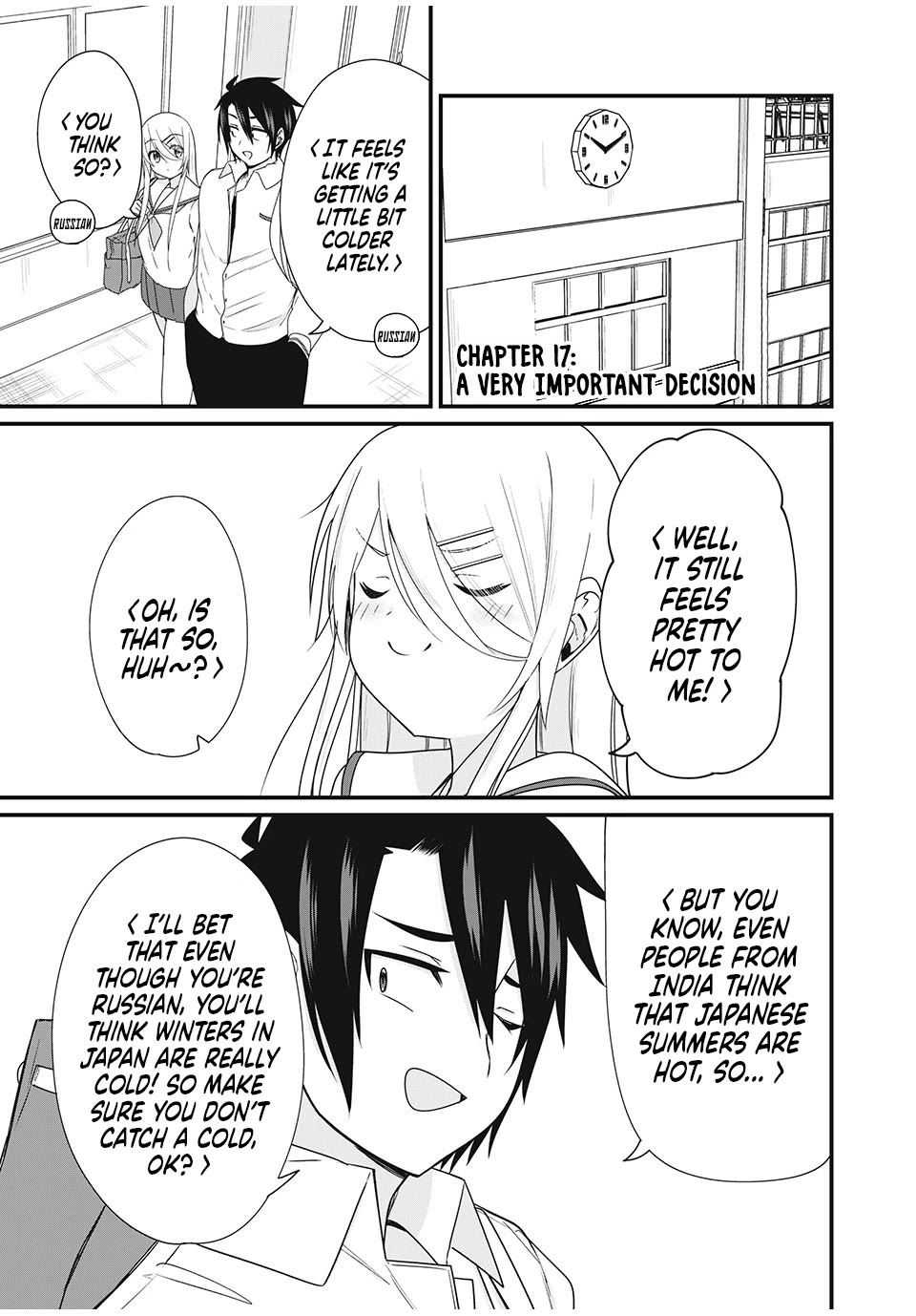 Russian Transfer Student Who Can't Speak Japanese Chapter 17 page 2 - Chapter 17: A Very Important Decision