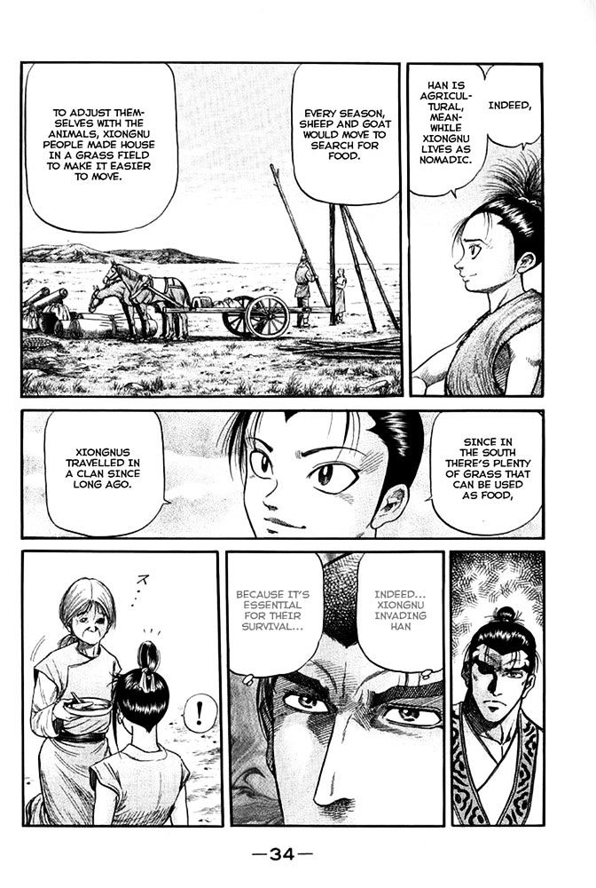 Ryuurouden Chapter 109 page 36 - Chapter 109 : Country of Xiongnu