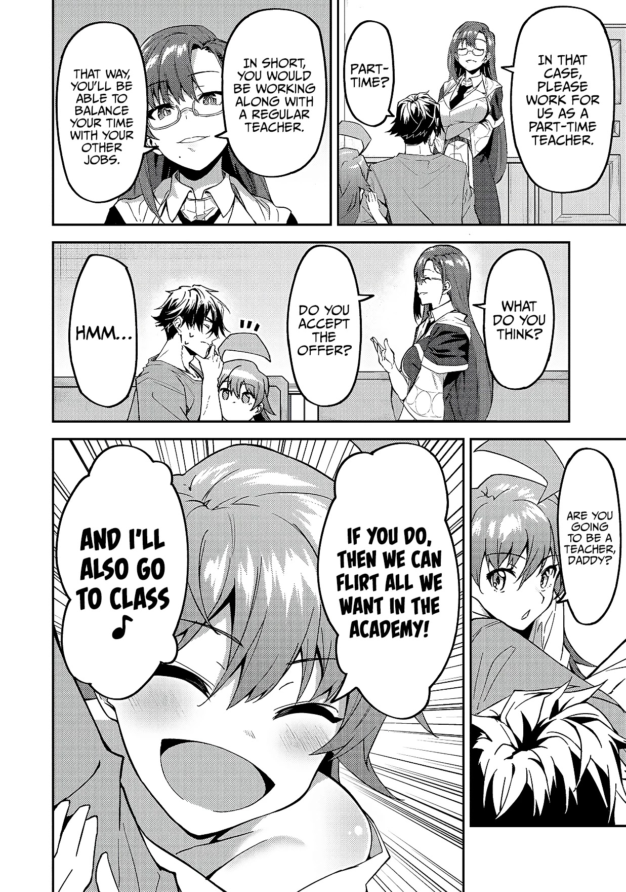S Rank Boukensha de aru Ore no Musume-tachi wa Juudo no Father Con deshita Chapter 13 page 21 - Chapter 13: The Magic Academy's Invitation