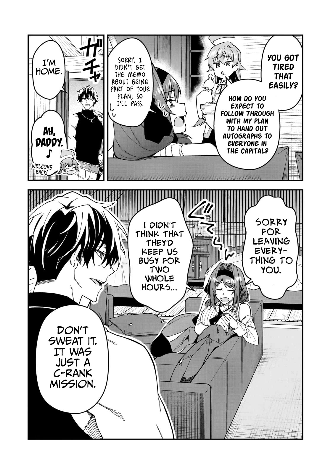 S Rank Boukensha de aru Ore no Musume-tachi wa Juudo no Father Con deshita Chapter 34 page 13 - Chapter 34: The Sword Master’s Worries