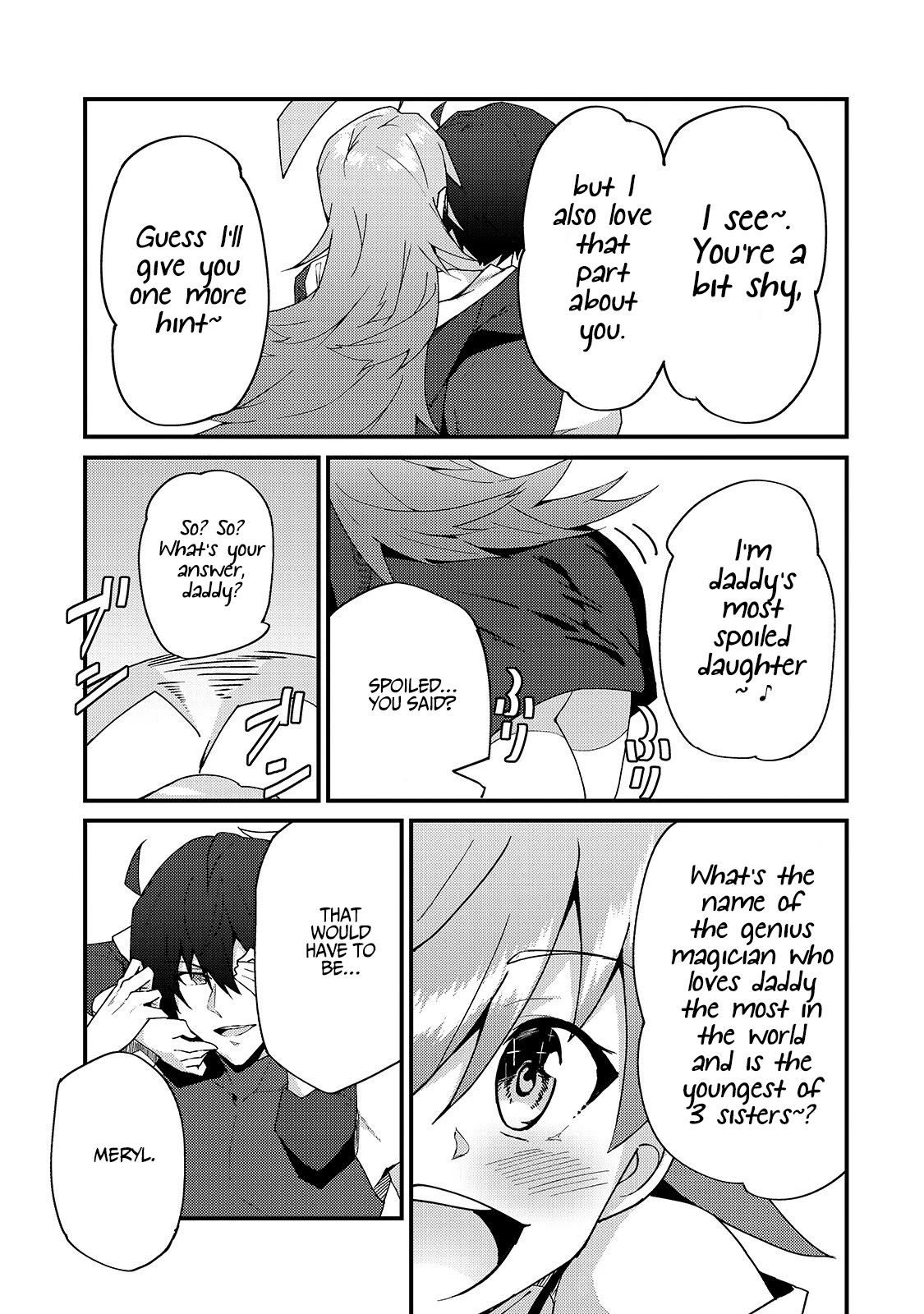 S Rank Boukensha de aru Ore no Musume-tachi wa Juudo no Father Con deshita Chapter 4 page 18 - Chapter 4: The Third Daughter, Meryl, is a spoiled child.