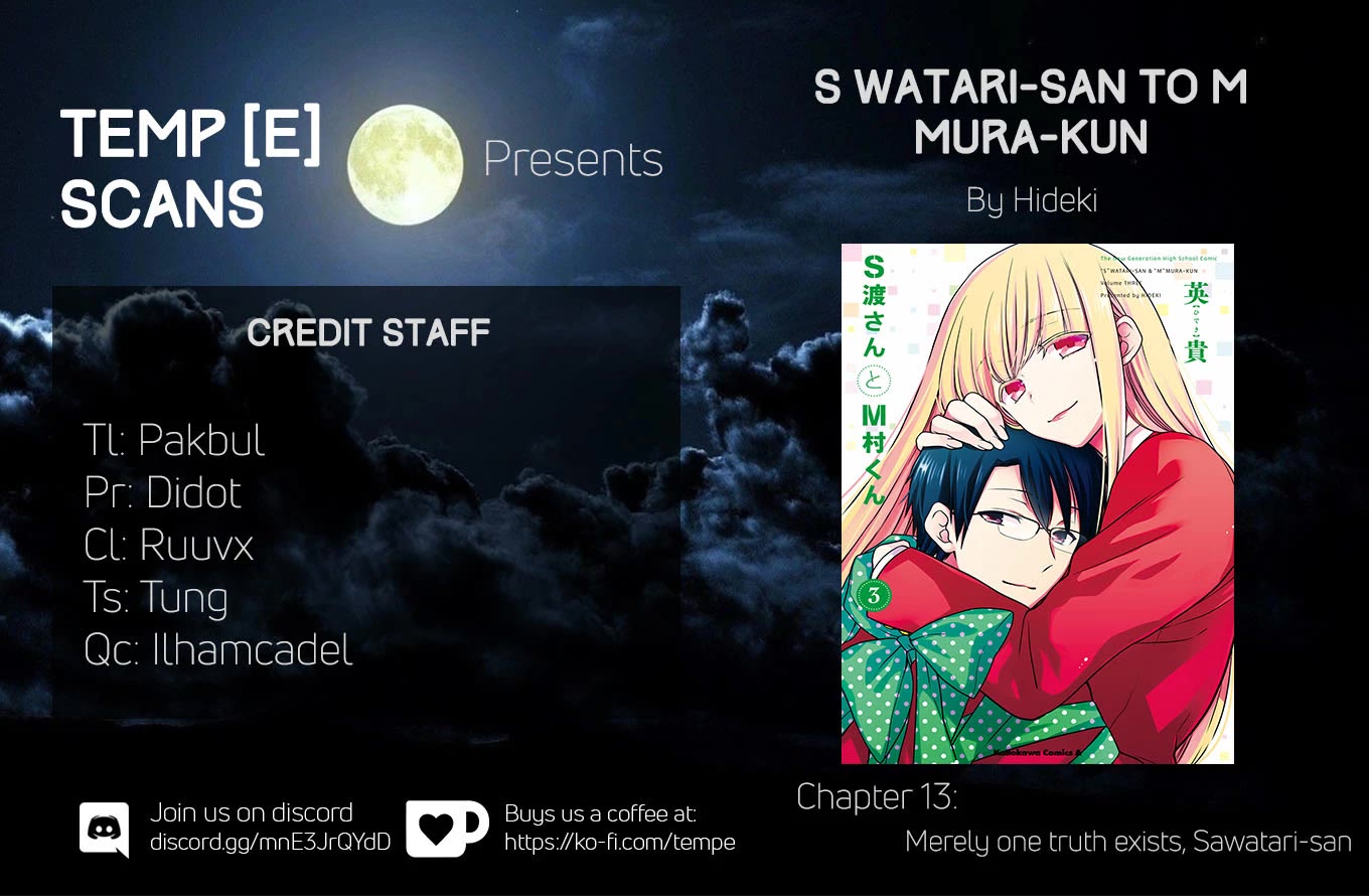 S Watari-san to M Mura-kun Chapter 13 page 30 - Chapter 13: Merely one truth exists, Sawatari-san