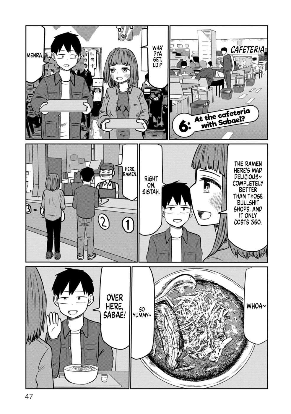 Sabae to Yattara Owaru Chapter 6 page 1 - Chapter 6: At the Cafeteria with Sebae!?