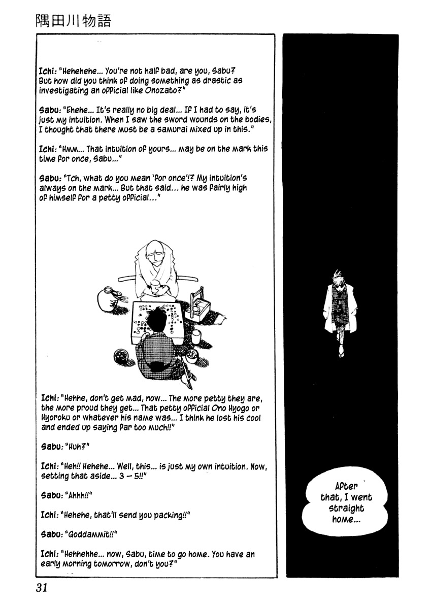 Sabu to Ichi Torimonohikae Chapter 1 page 35 - Chapter 1: Tale of the Sumida River