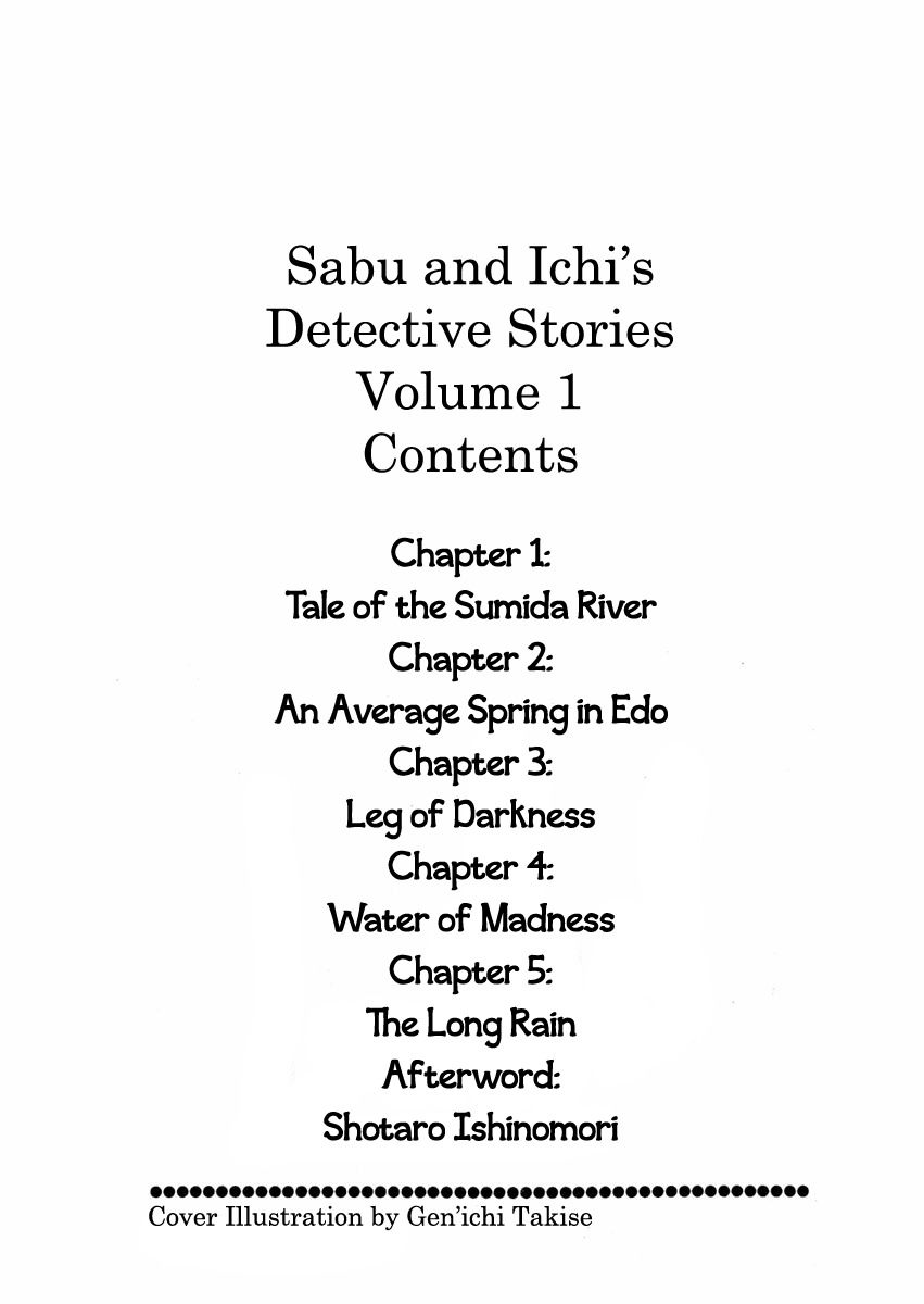 Sabu to Ichi Torimonohikae Chapter 1 page 7 - Chapter 1: Tale of the Sumida River