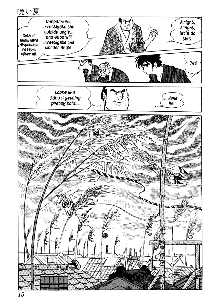 Sabu to Ichi Torimonohikae Chapter 6 page 15 - Chapter 6: Late Summer