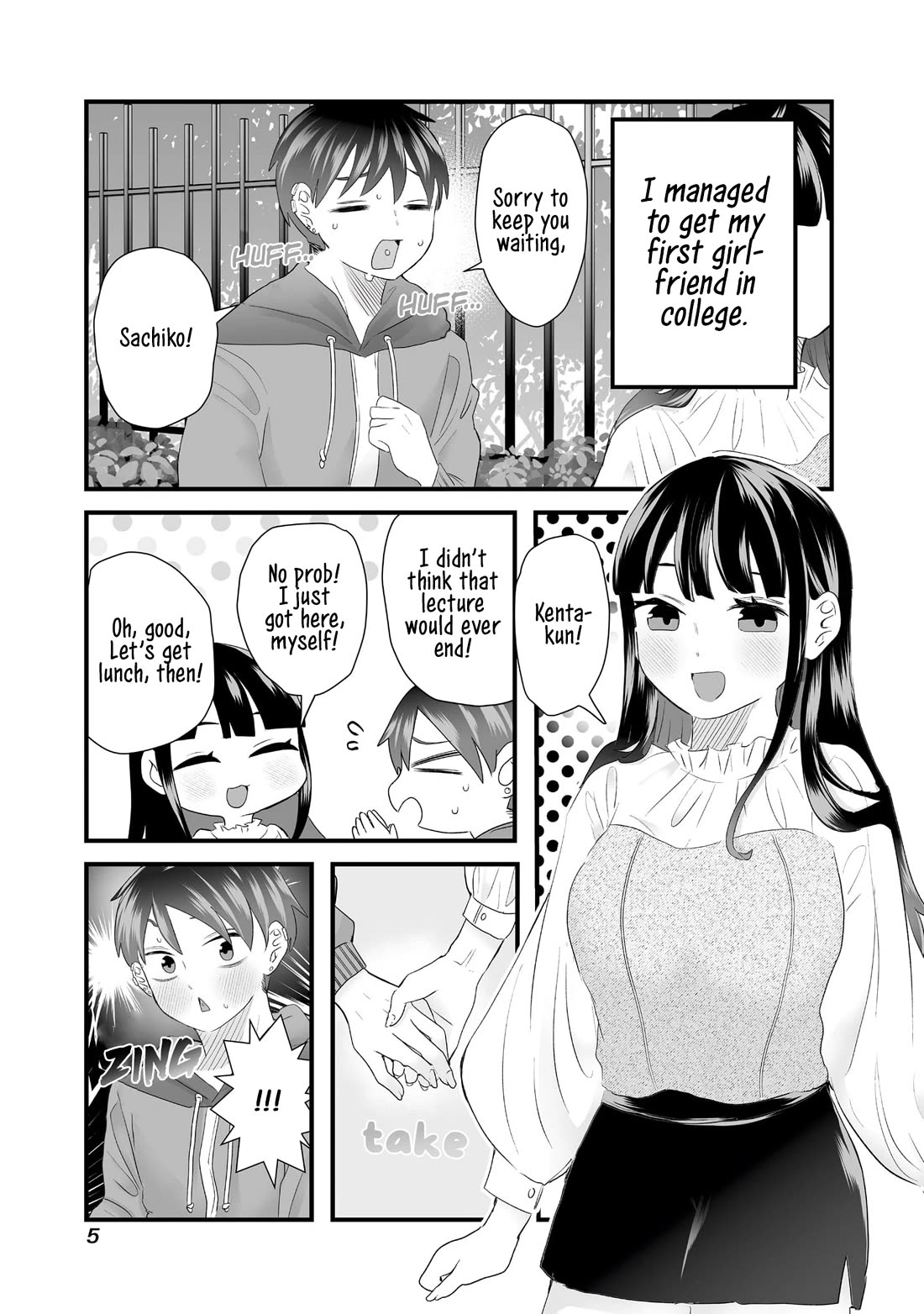 Sacchan and Ken-chan Are Going at it Again Chapter 1 page 6 - Chapter 1: My girlfriend is cute?