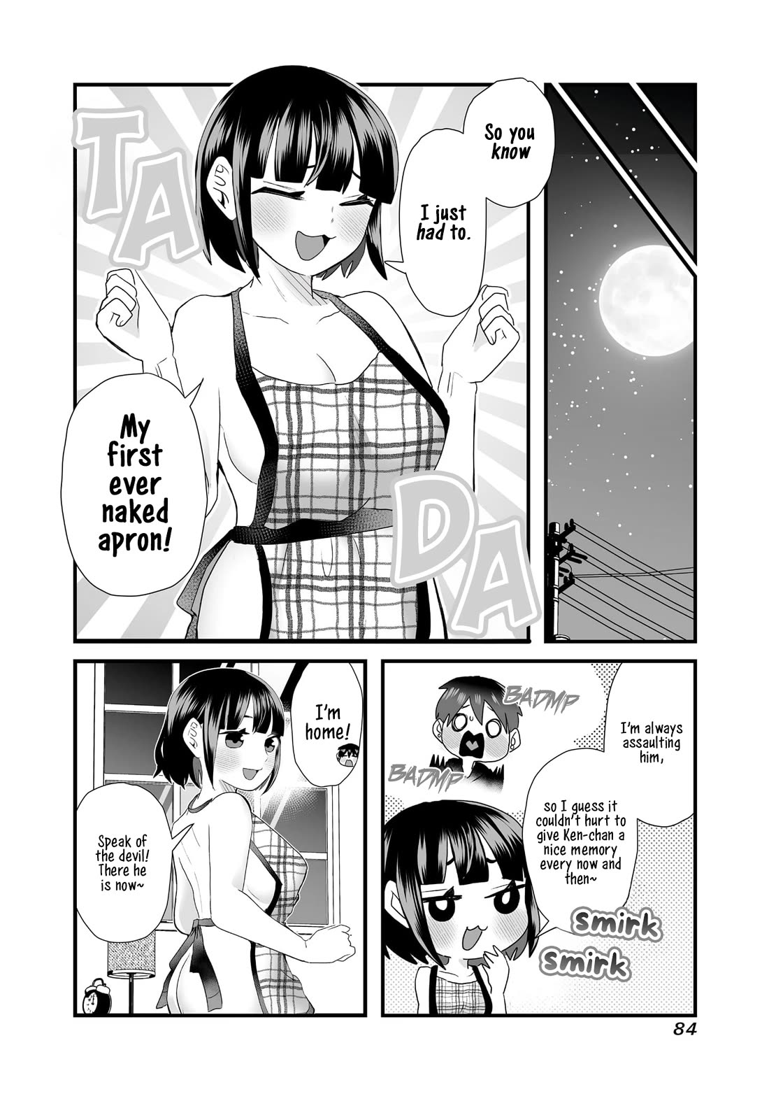 Sacchan and Ken-chan Are Going at it Again Chapter 10 page 2 - Chapter 10: My girlfriend's naked apron.