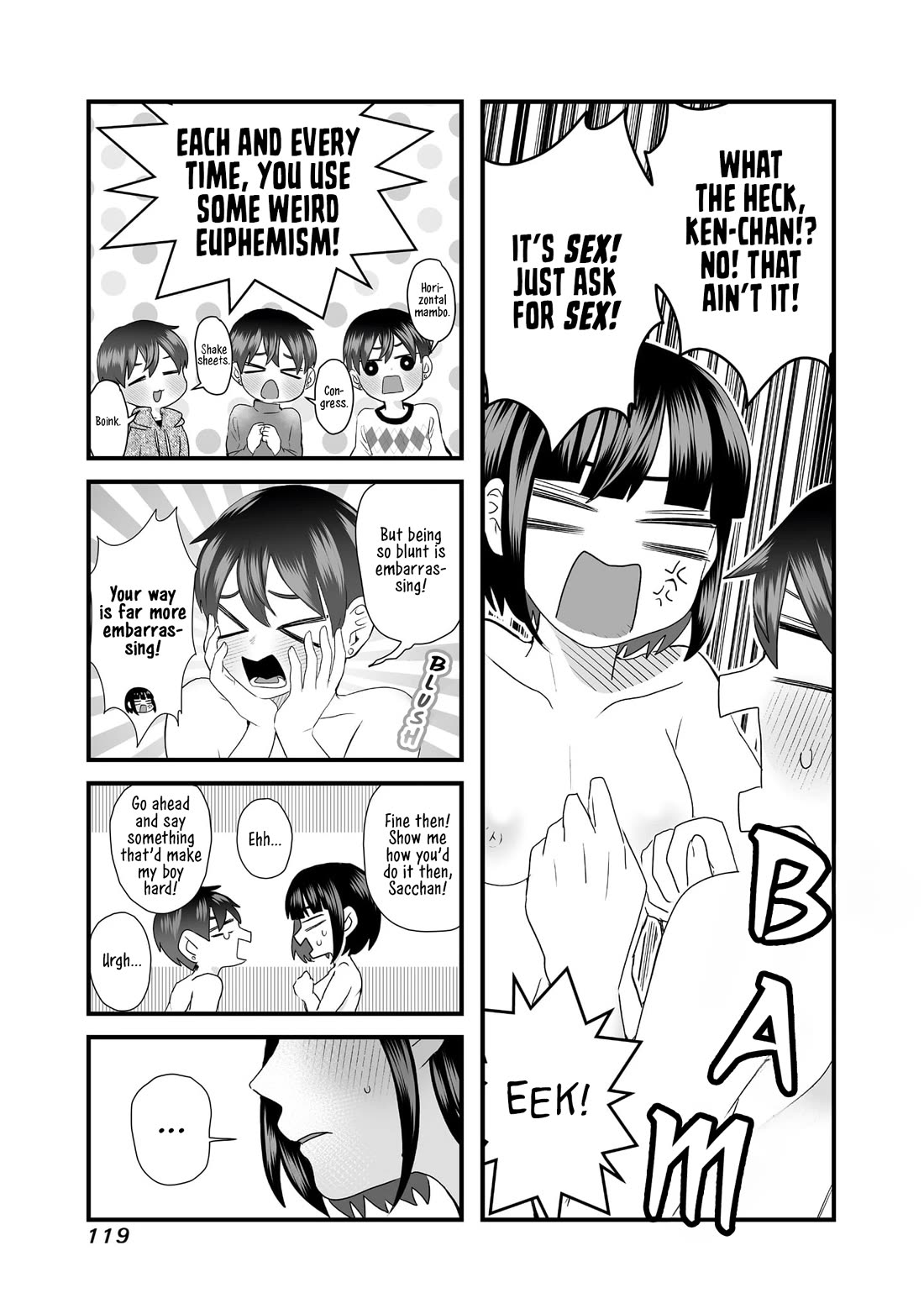 Sacchan and Ken-chan Are Going at it Again Chapter 14 page 3 - Chapter 14: My boyfriend propositions weird.