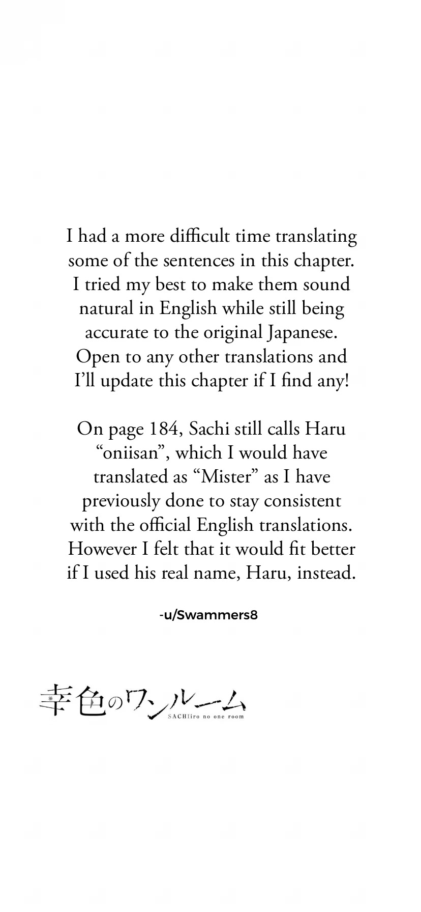 Sachi-iro no One Room Chapter 67 page 28 - Chapter 67