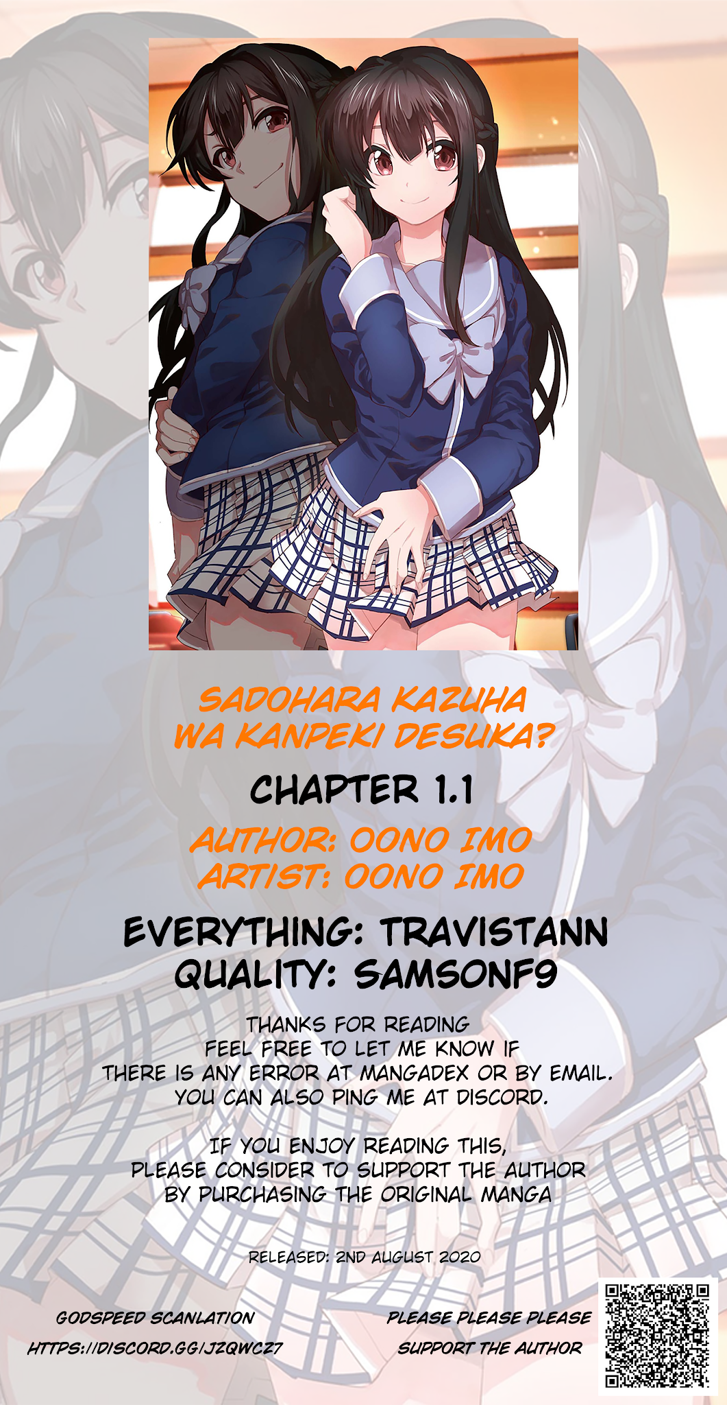 Sadohara Kazuha Wa Kanpeki Desuka? Chapter 1.1 page 19 - Chapter 1.1: Her name is Sadohara Kazuha
