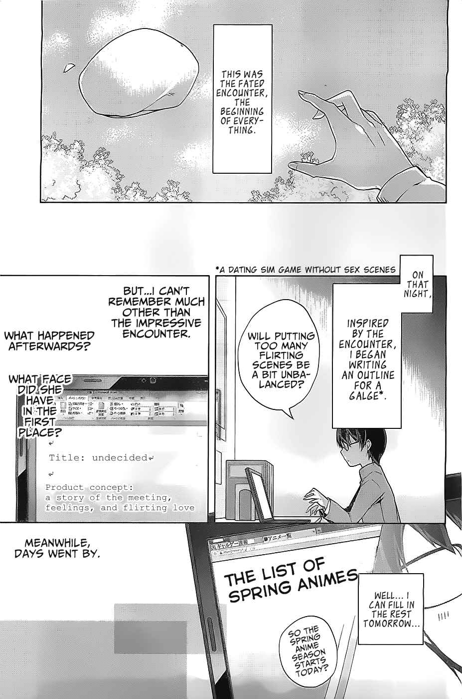 Saenai Kanojo no Sodatekata - Egoistic-Lily Chapter 1 page 8 - Chapter 1 : A Fated Encounter, An Uncertain Future